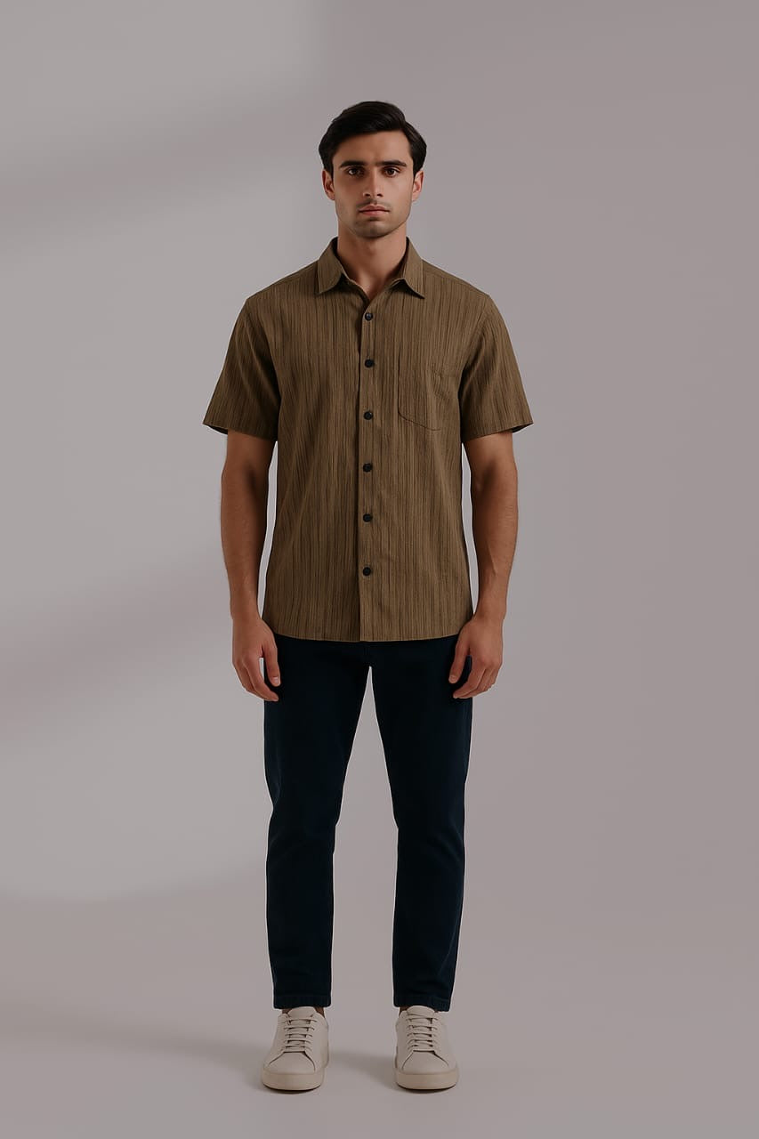 قميص محبوك منسوج