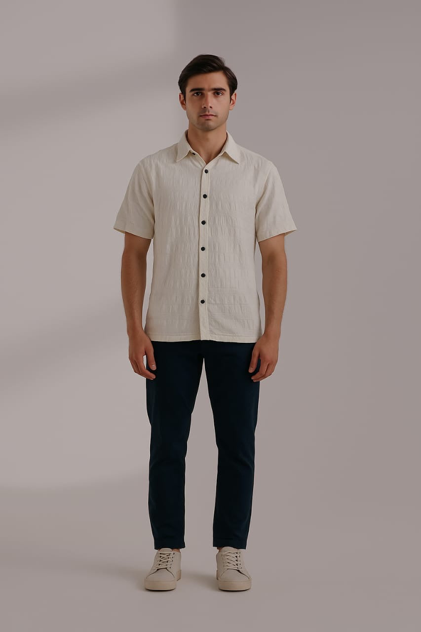 قميص محبوك منسوج