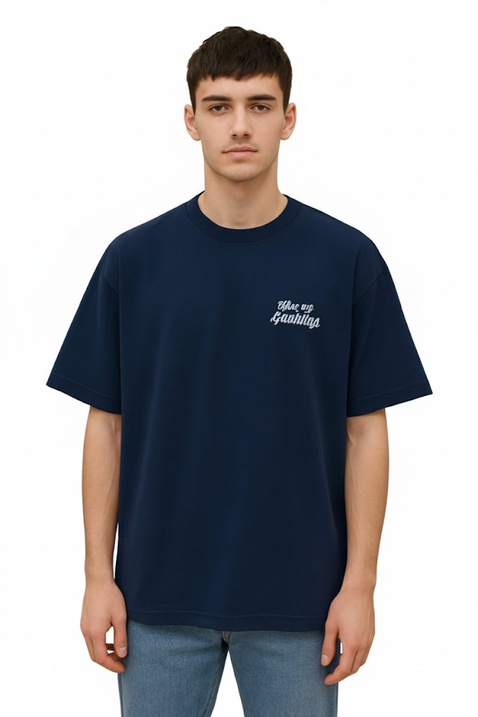 Oversized textured Cuban Dropshoulder