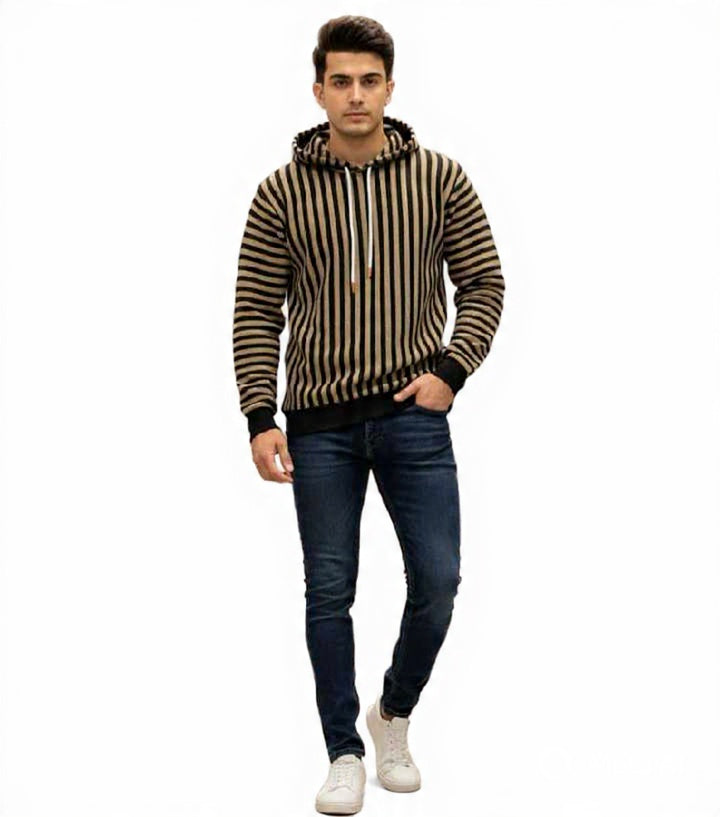 • Hoodie Stripe Sweat Contras Rip